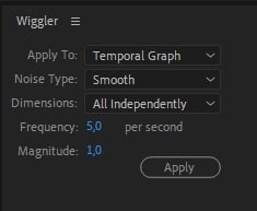After Effects - The Wiggler Tool