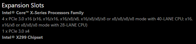 Asus Rampage PCIE Lane Config