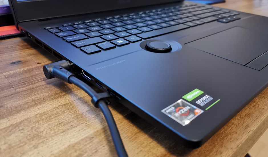Asus ProArt StudioBook Laptop is made of plastic