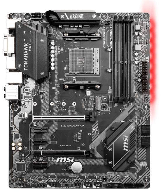 MSI B450 Tomahawk MAX Top