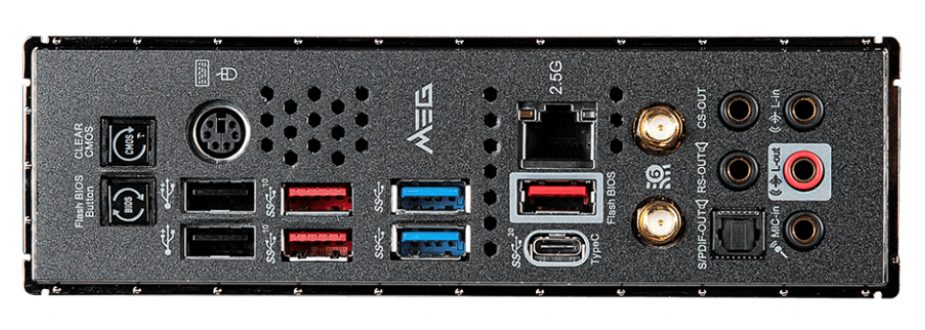 MSI MEG Z490 Unify (ATX) IO