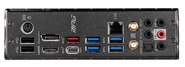 MSI MPG Z490 GAMING EDGE WiFi (ATX) IO