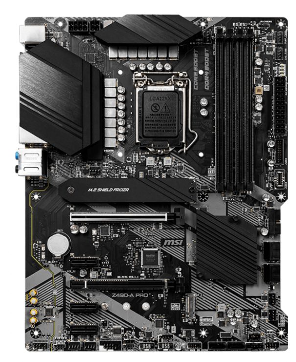 MSI Z490-A Pro (ATX) top