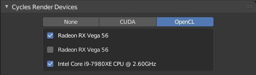 GPU, CPU Render Engine Selector in Blender