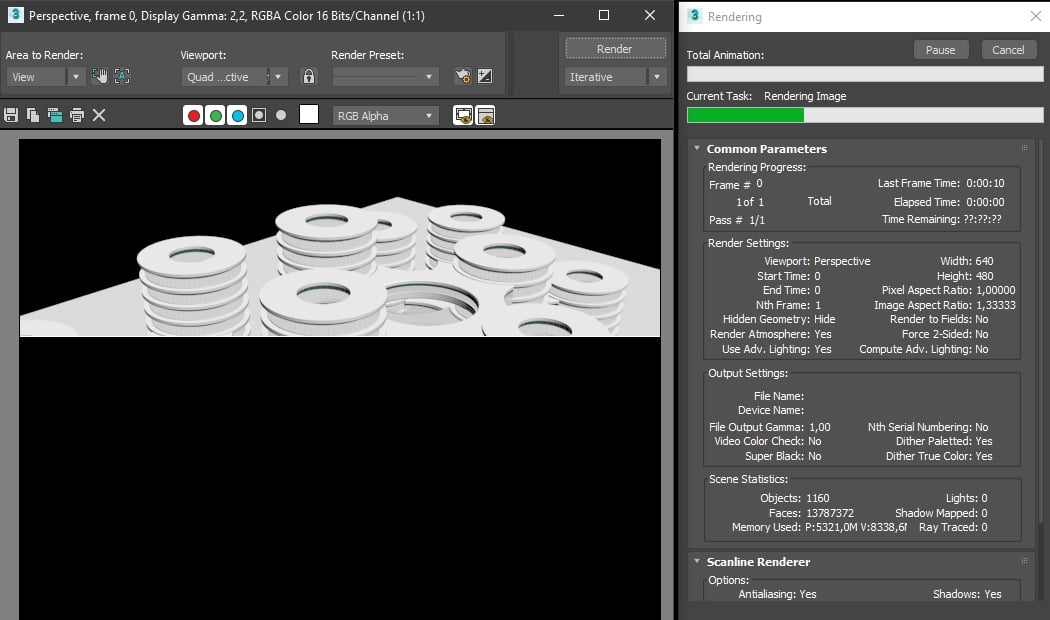 representación 3dsmax