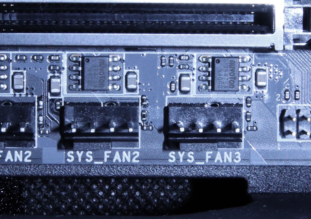 System Fan Header on Motherboard