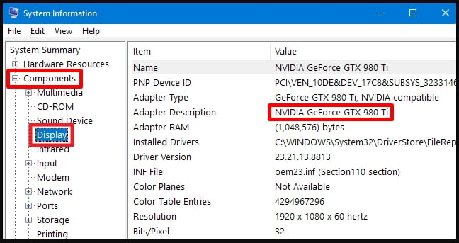 How to find out what GPU - Graphics Card I have