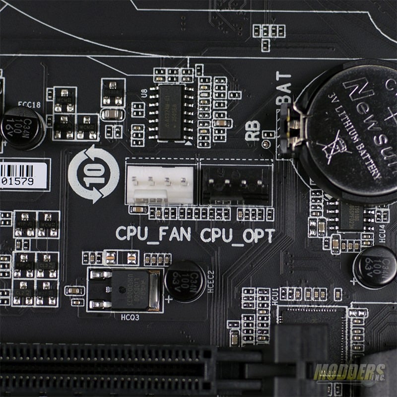 CPU FAN and CPU OPT Headers on Motherboard