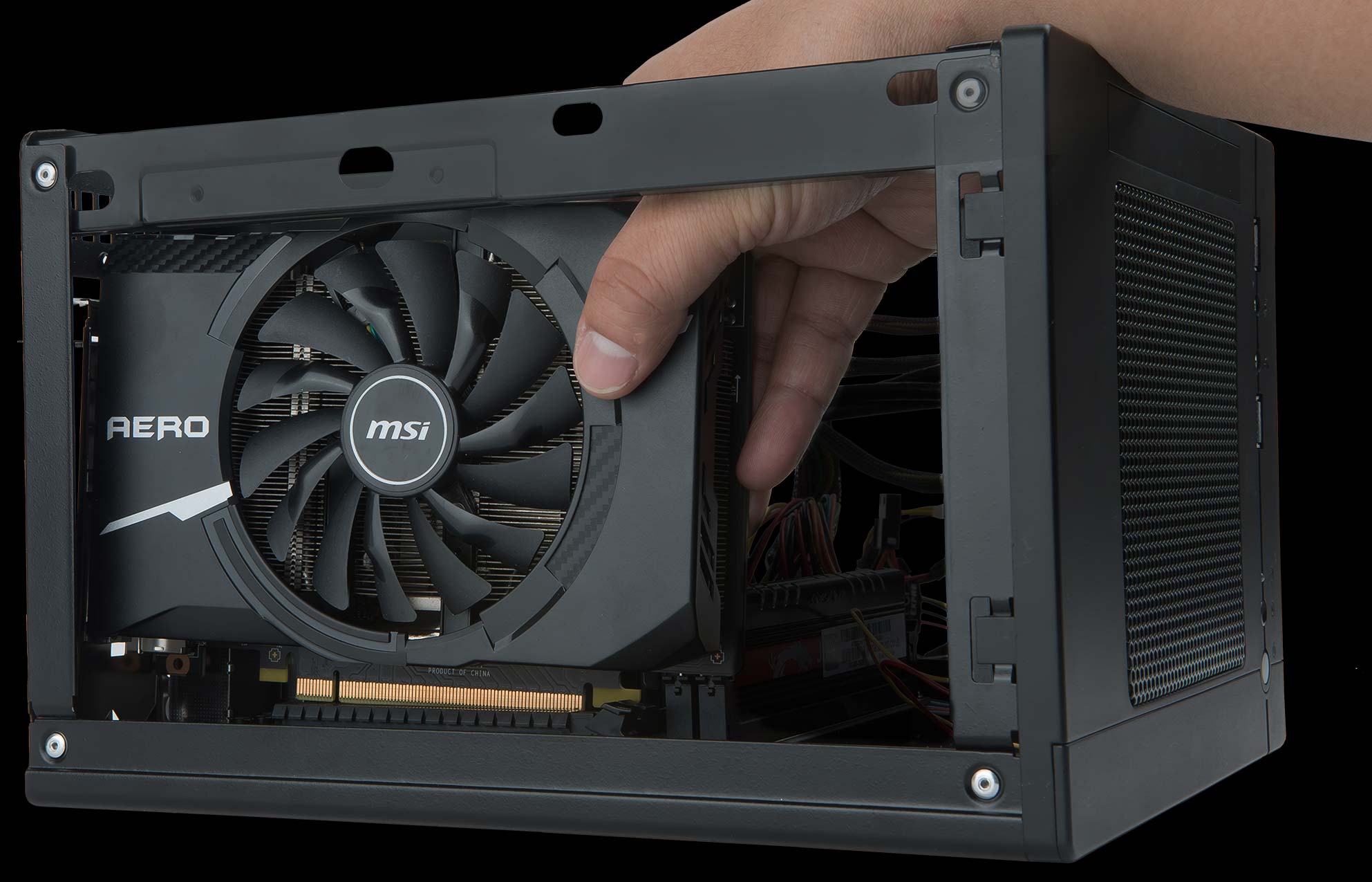 MSI Aero Low Profile GPU in SFF Case