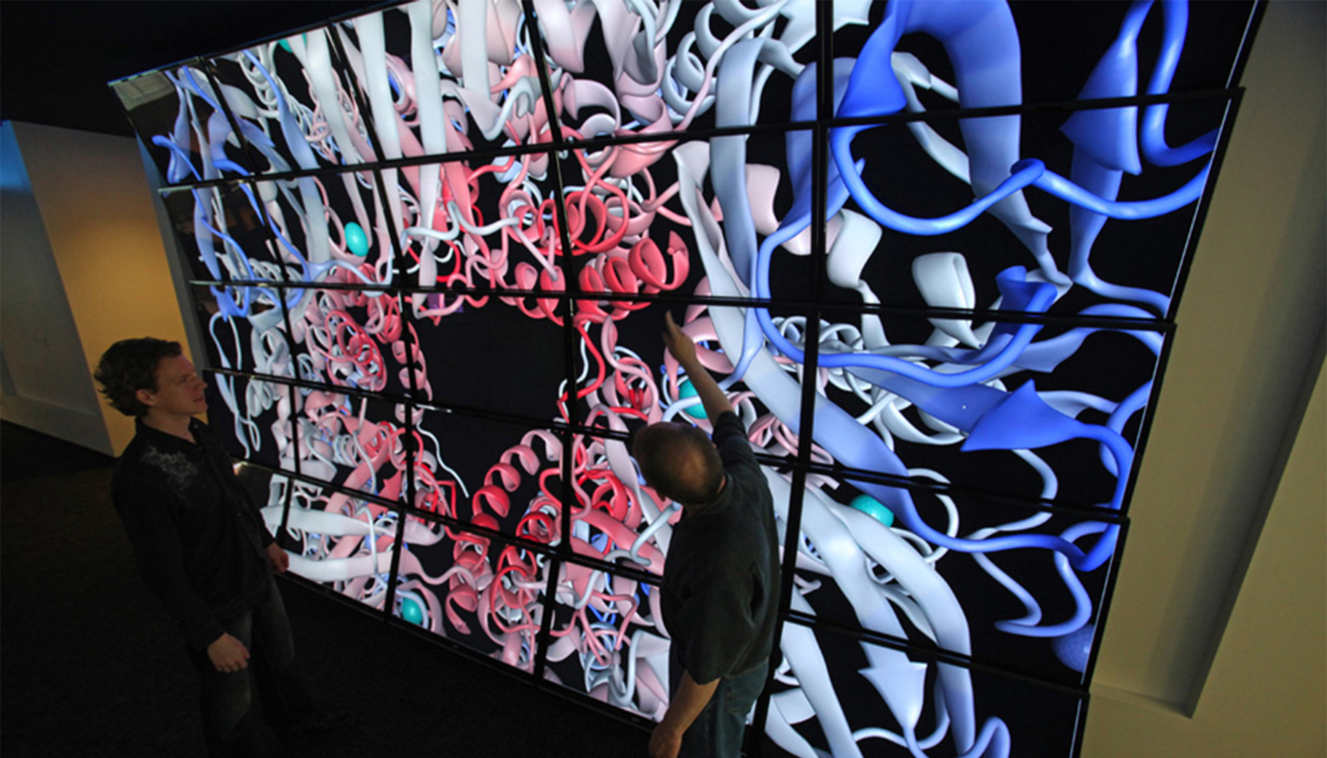 Nvidia Quadro Sync Video Wall with 25 4K Monitors