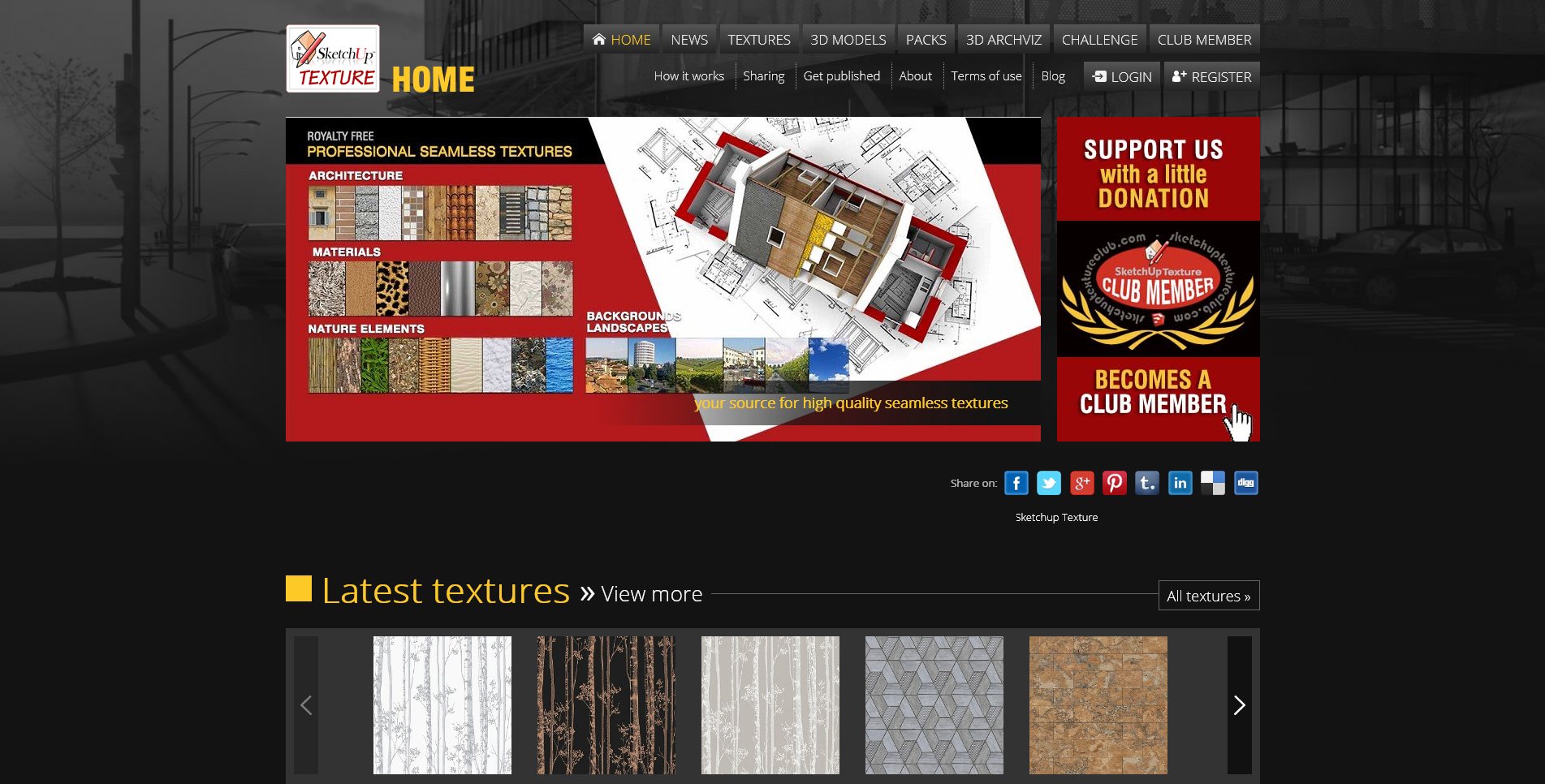 Site Screenshot Sketchup Textures