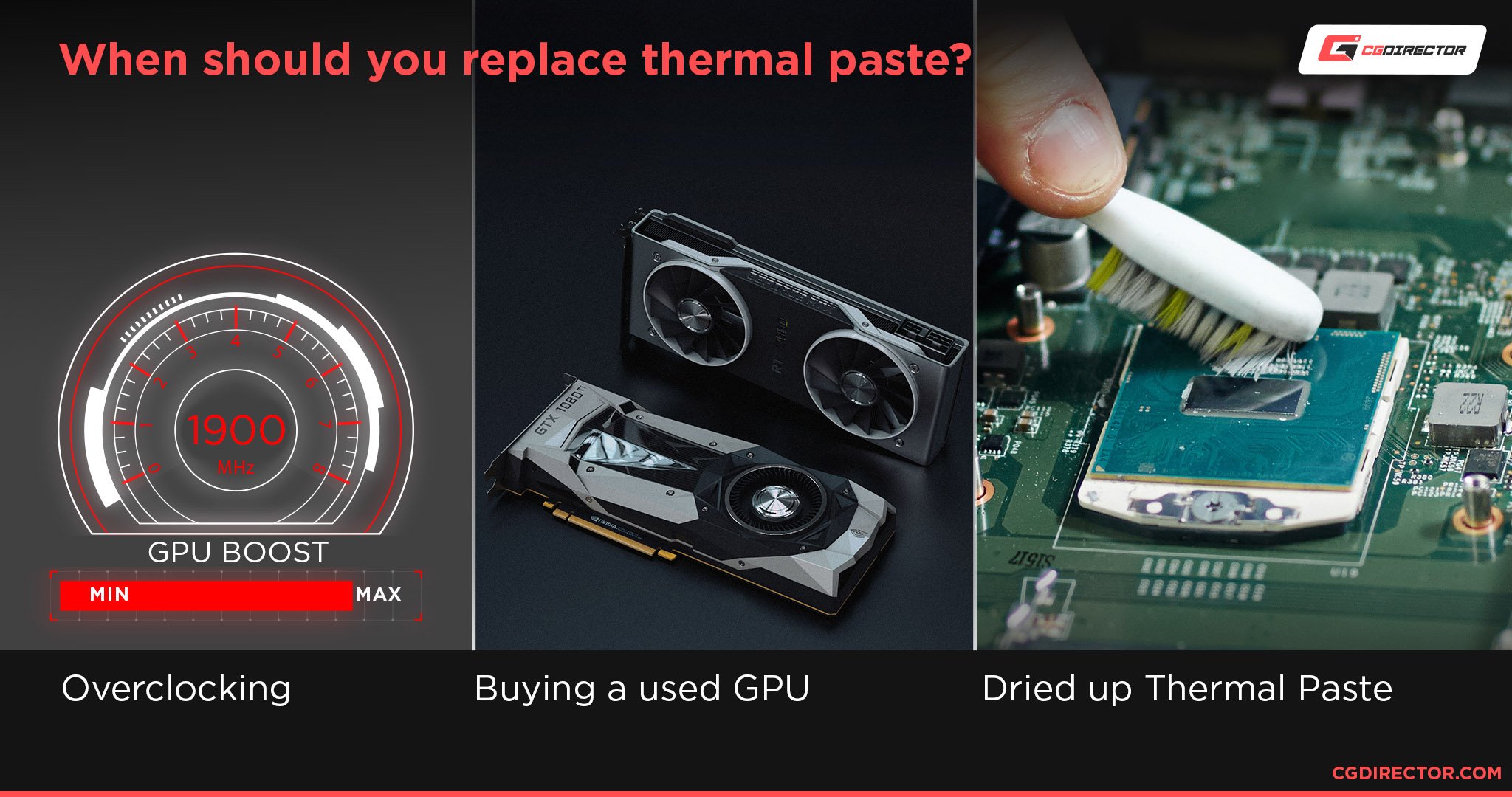 Replace thermal paste of your GPU