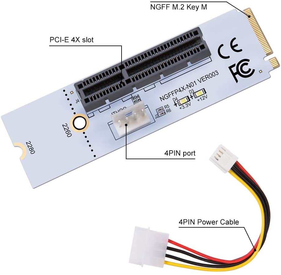 M.2 PCIE Riser