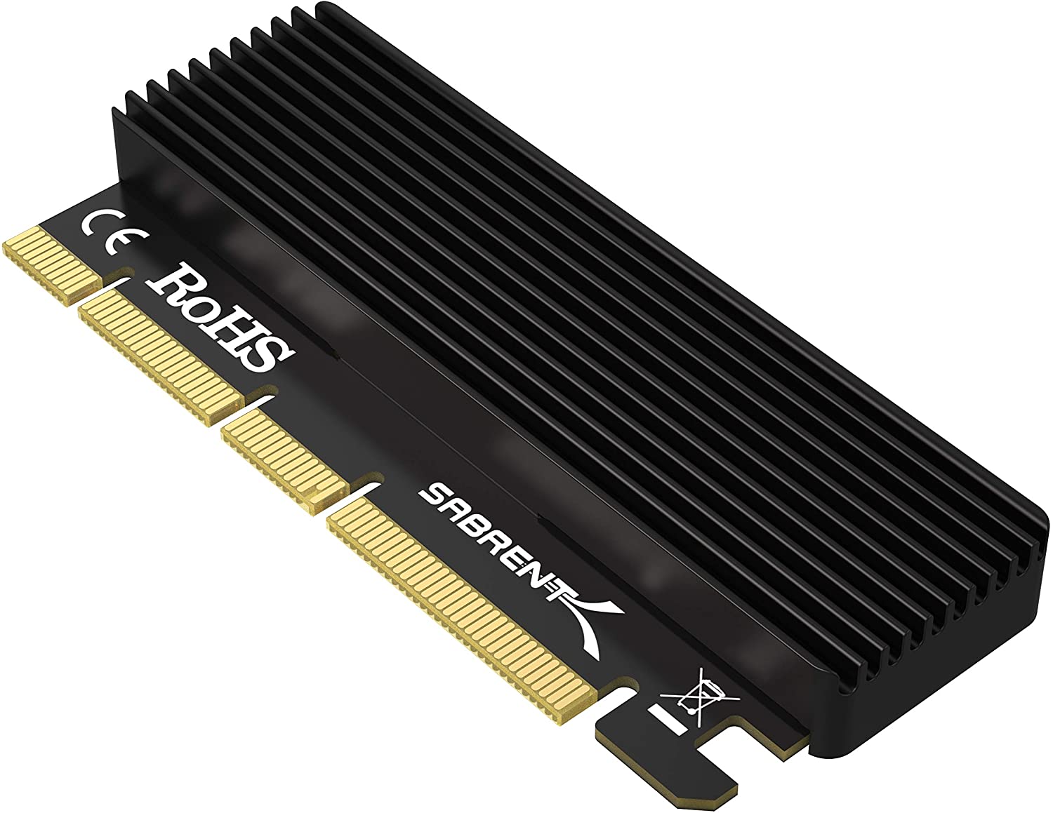 Sabrent NVMe M.2 SSD to PCIe X16/X8/X4 Card with Aluminum Heat Sink (EC-PCIE)