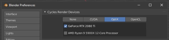 Blender System Settings - CPU and GPU Devices for Cycles Rendering
