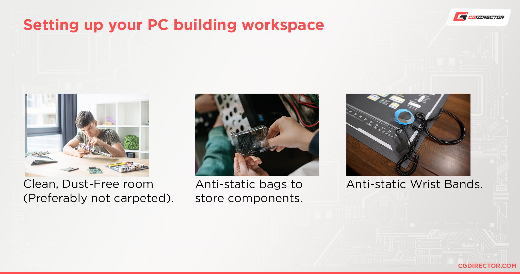 Setting up your PC building workspace