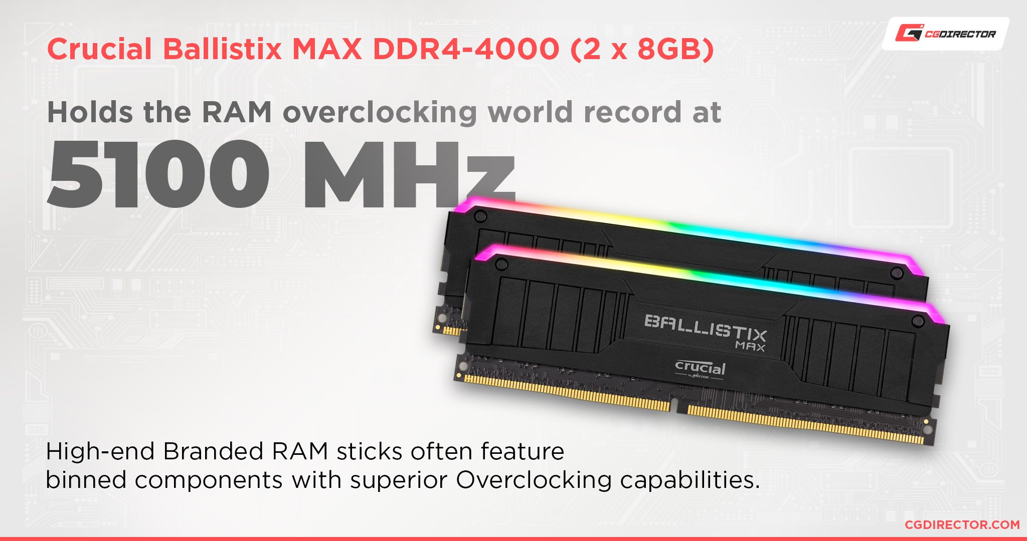 Higher-end RAM sticks