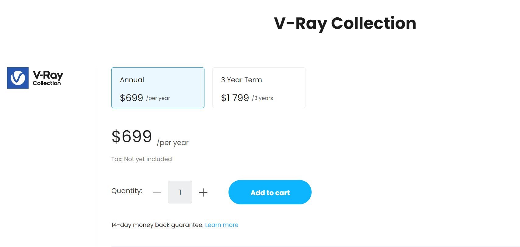 Vray Pricing