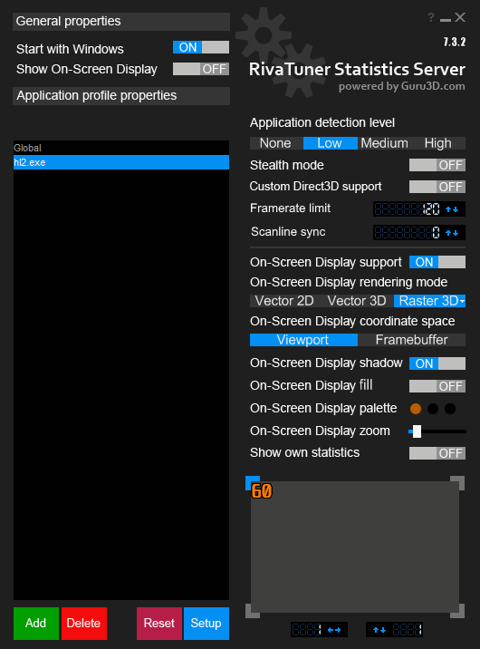 RivaTuner Statistics Server