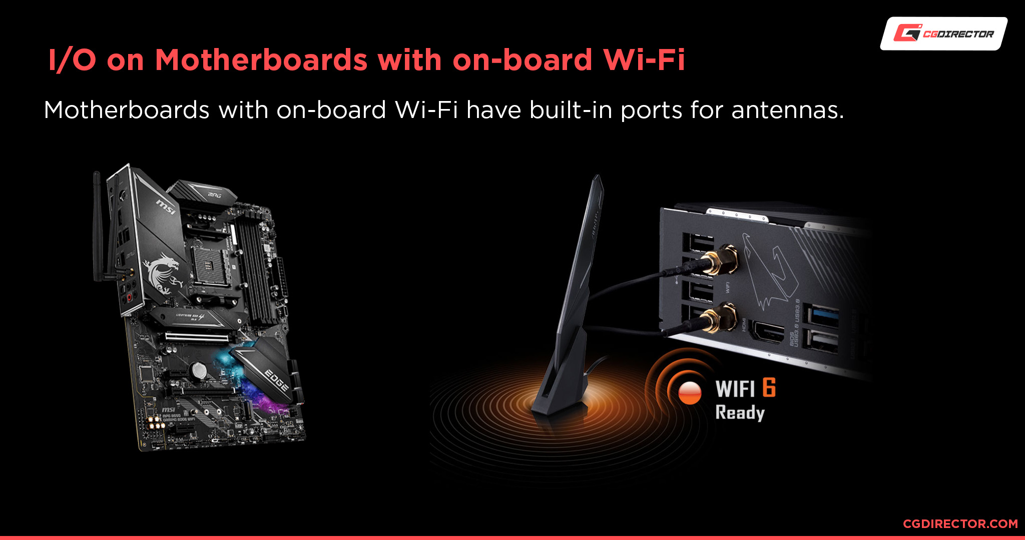 I O on Motherboards with on-board Wi-Fi