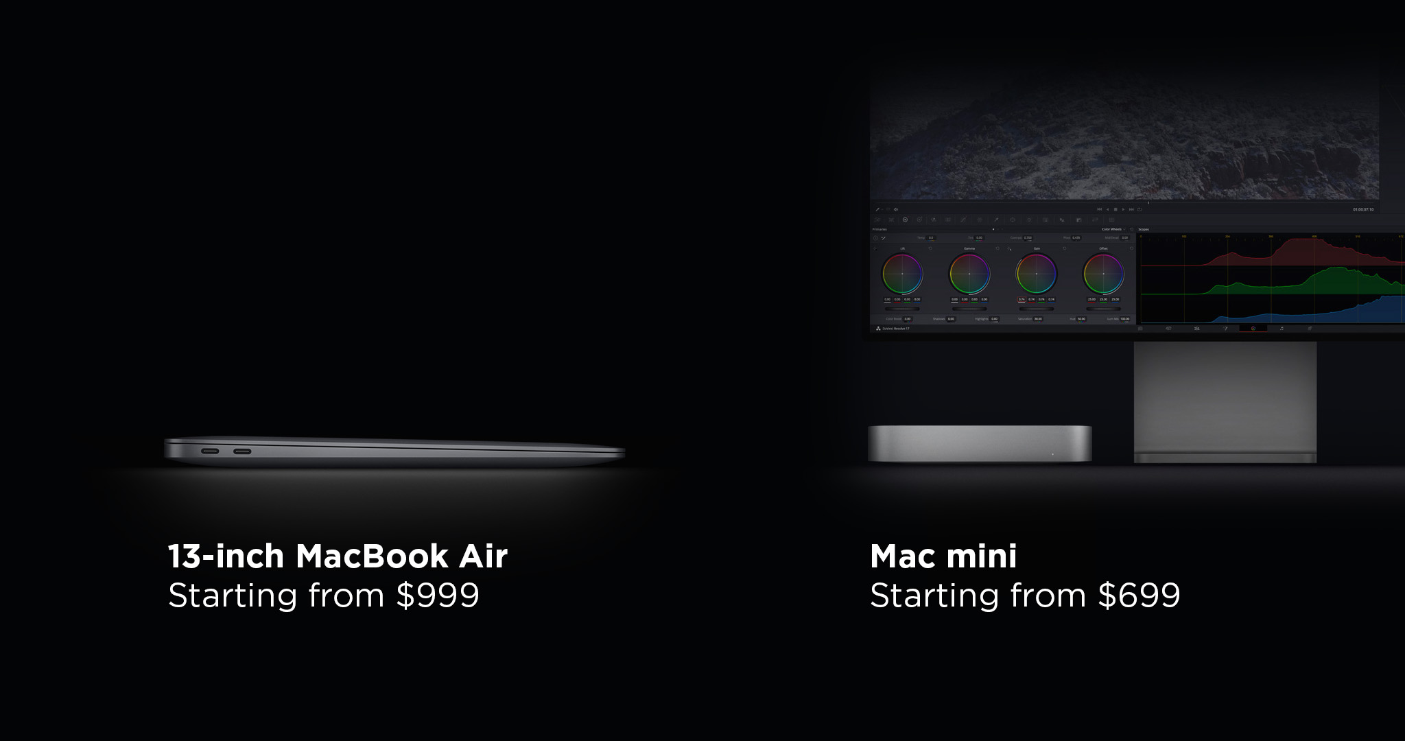 Apple M1 MacBook Air Mac Mini Base Price