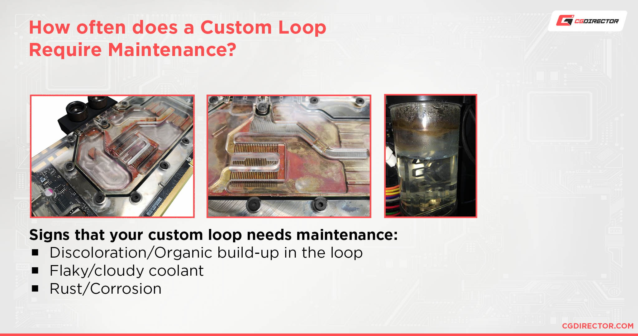 Custom Loop Maintenance