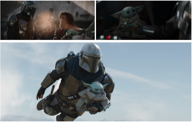 Snippets from Disney+'s The Mandalorian