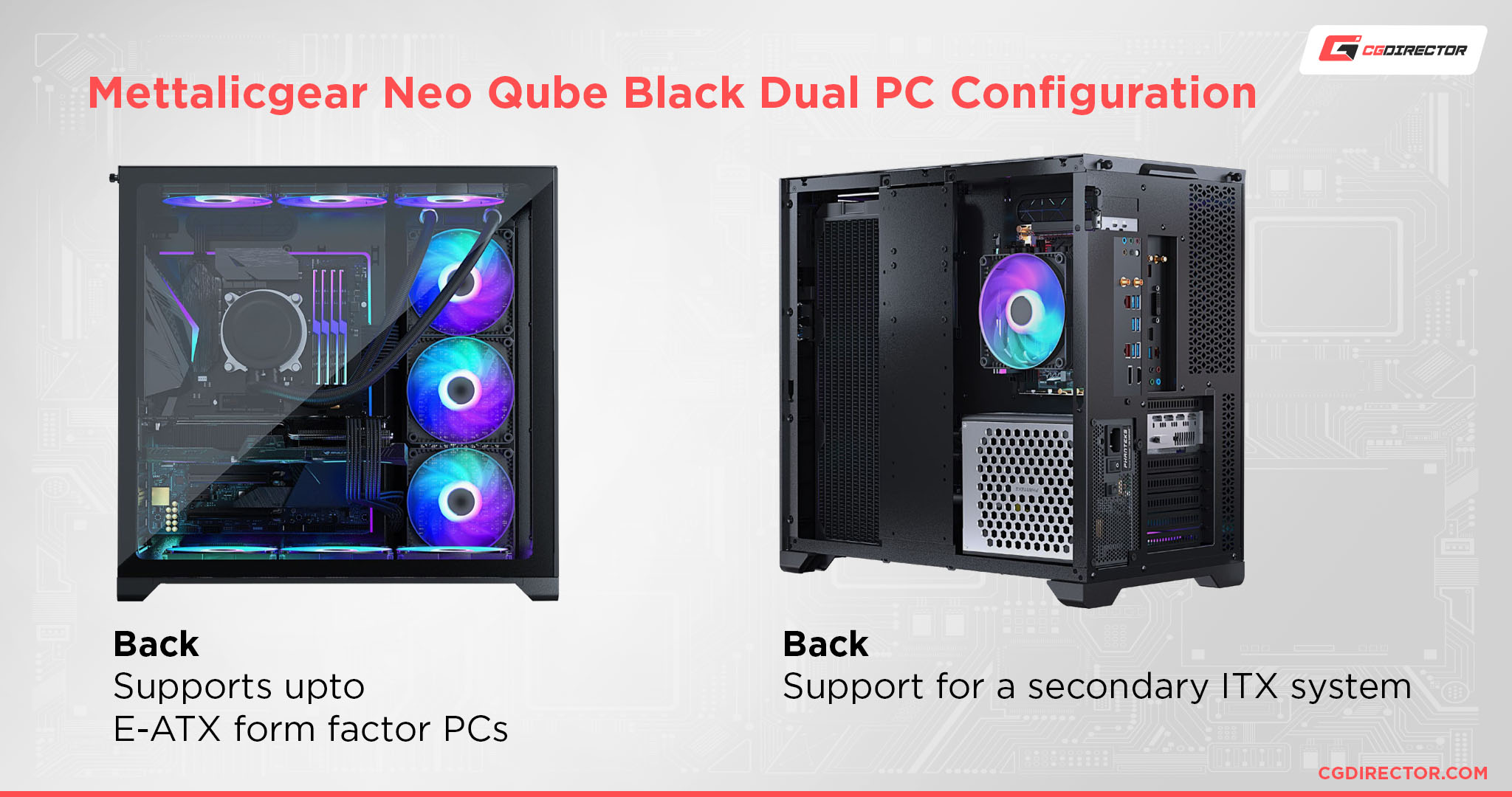 Mettalicgear Neo Qube Black Dual PC Configuration