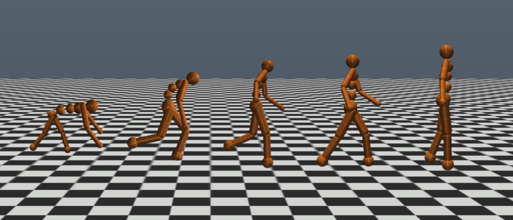 AI model on how human characters walk