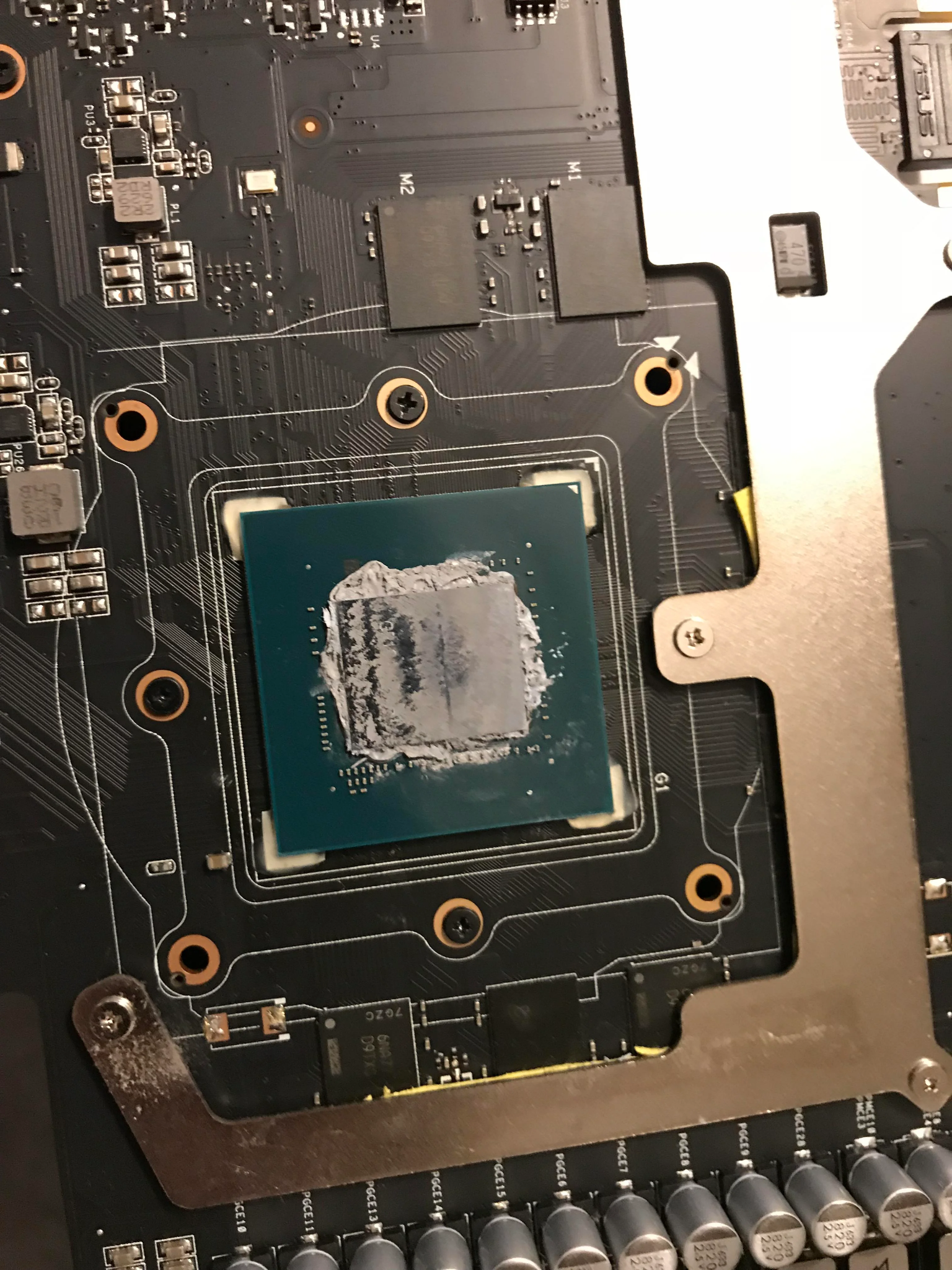 Dried Thermal Paste