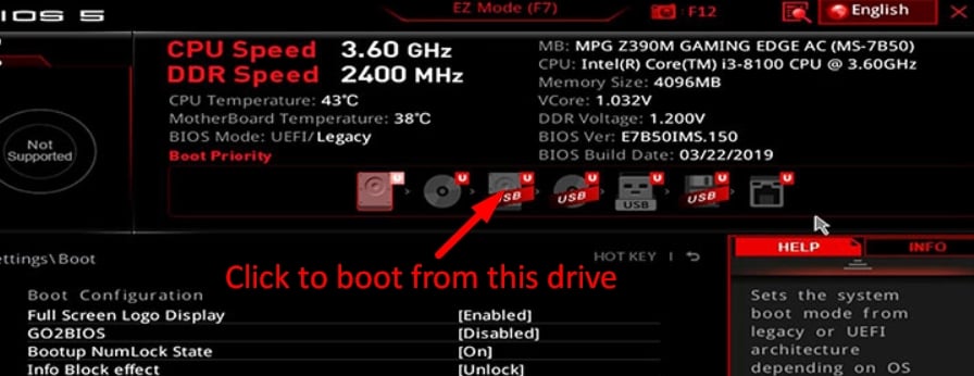Boot Device Priority in BIOS