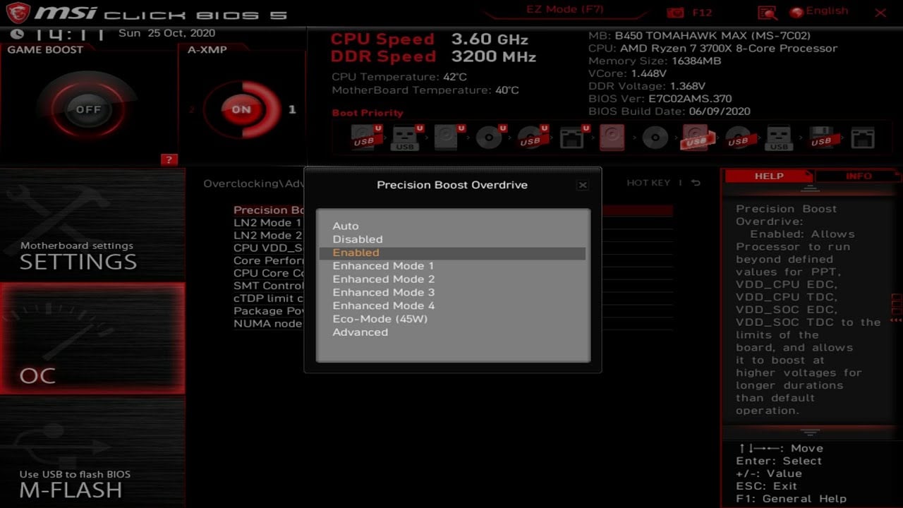 PBO Precision Boost Overdrive on AMD CPUs