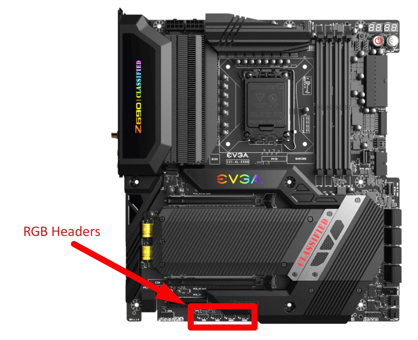 RGB Headers on Motherboard