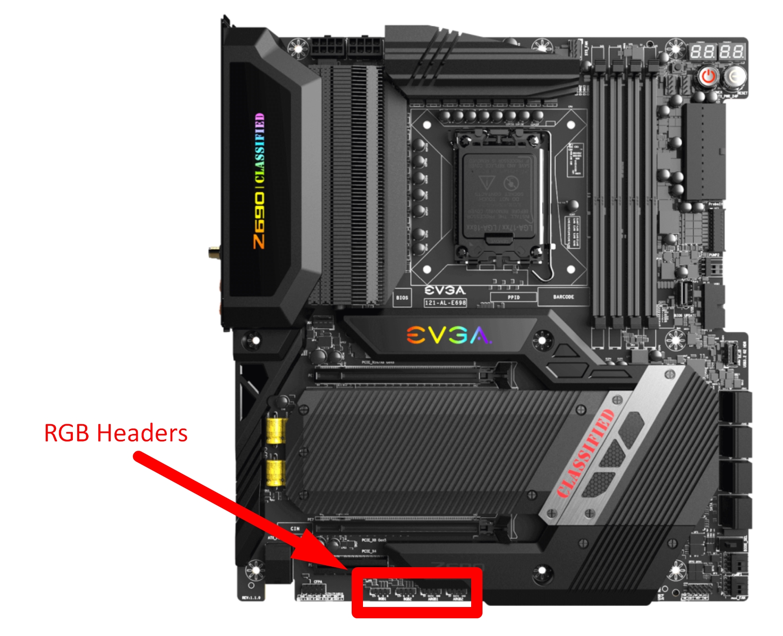 RGB Headers on Motherboard