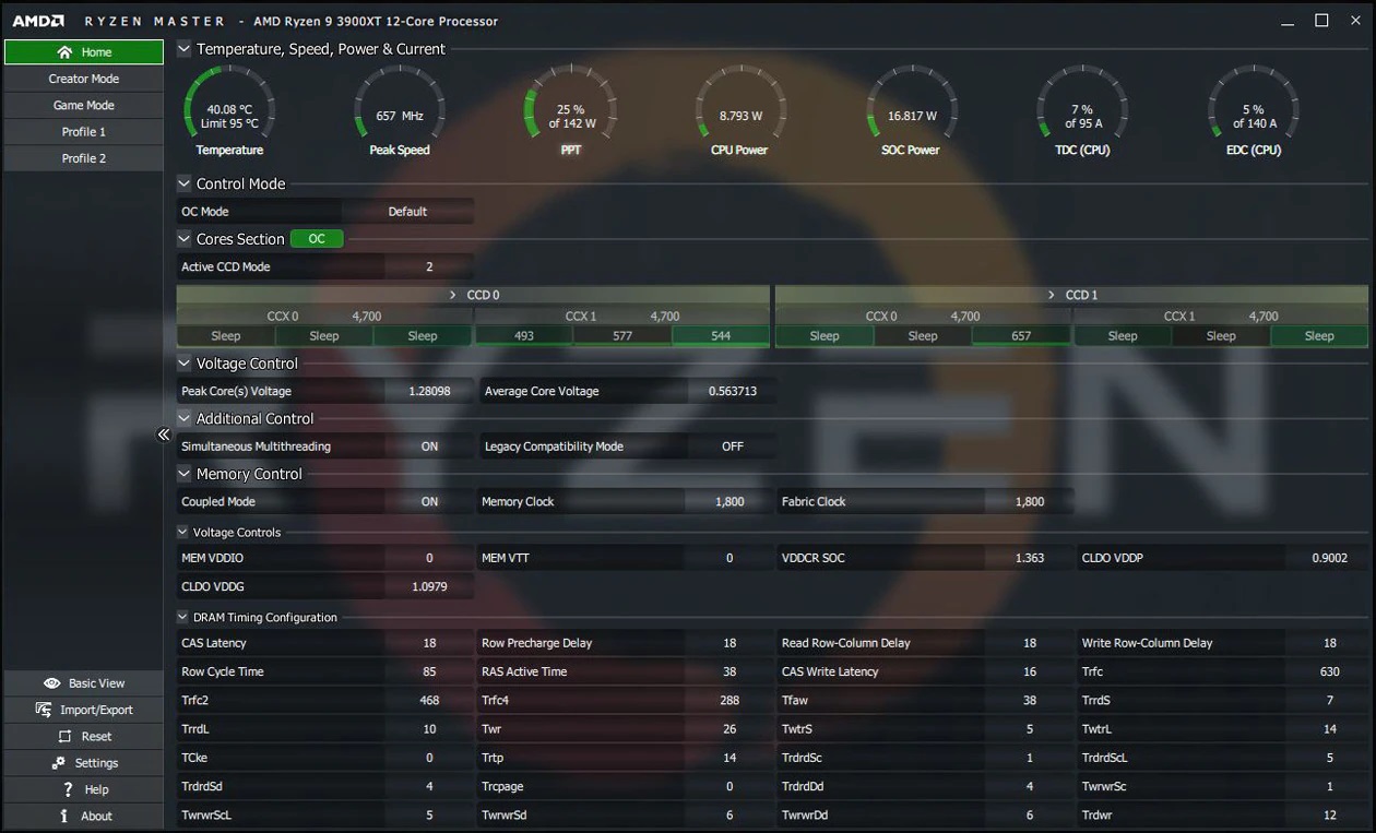 Ryzen Master CPU OC Advanced