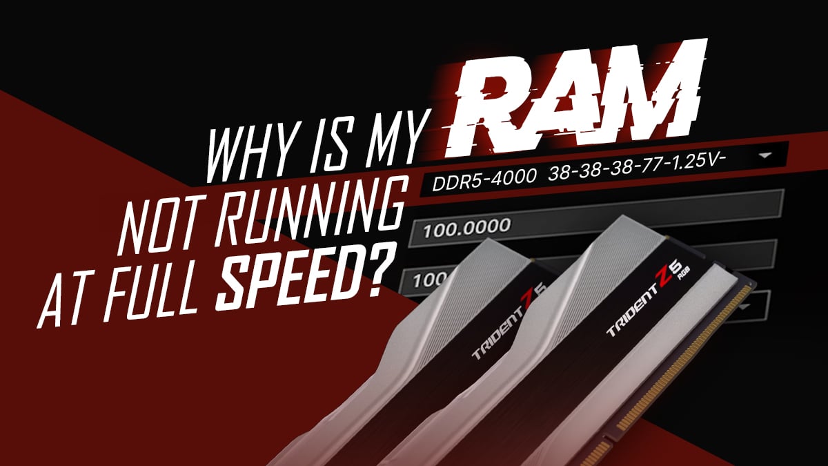 religion Forskelle Decode Why Is My RAM Not Running at Full Speed? [5 Reasons and How To Fix]