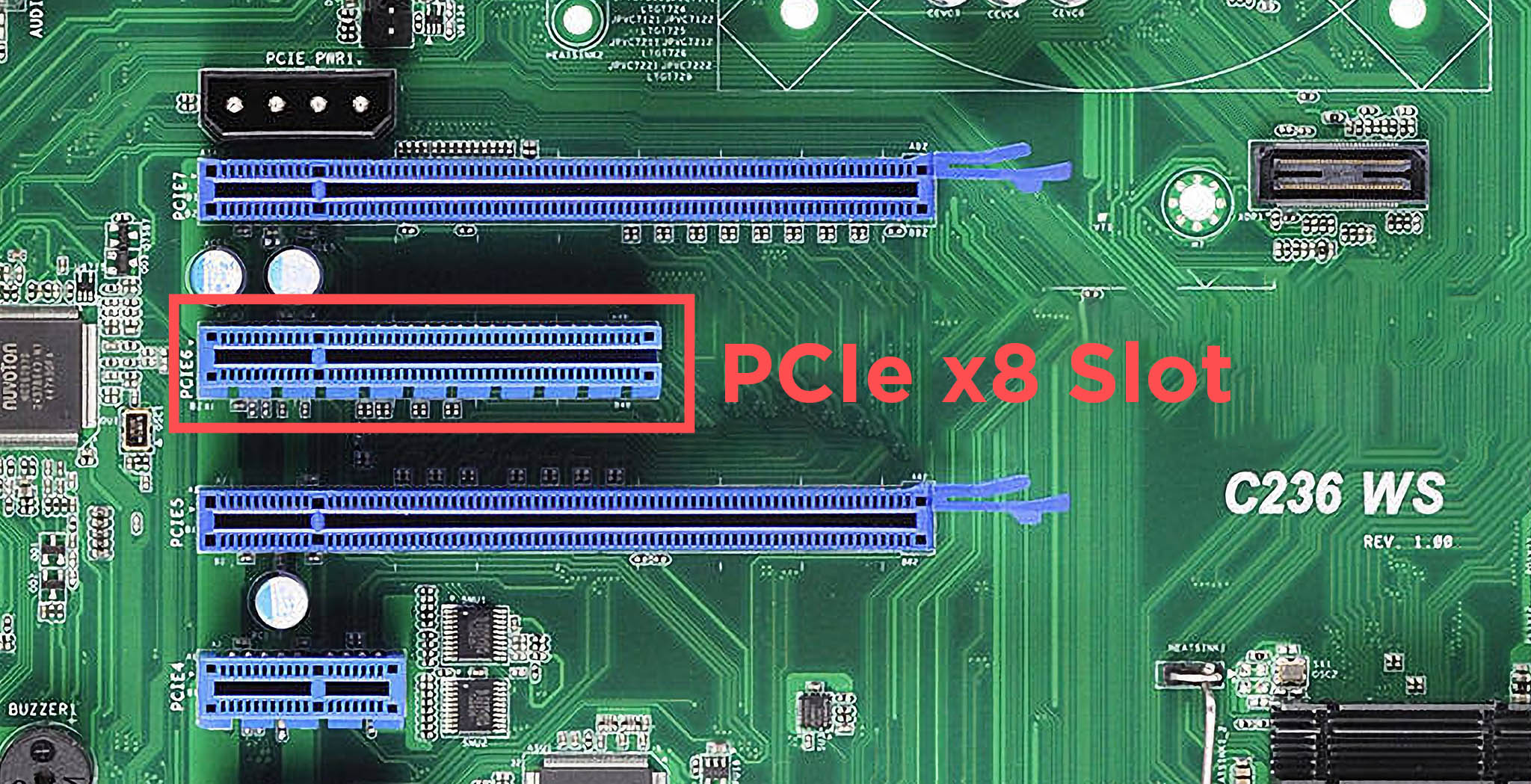 PCIe x8 Slot