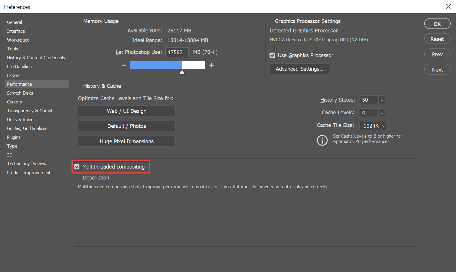 Multithreaded Compositing Option