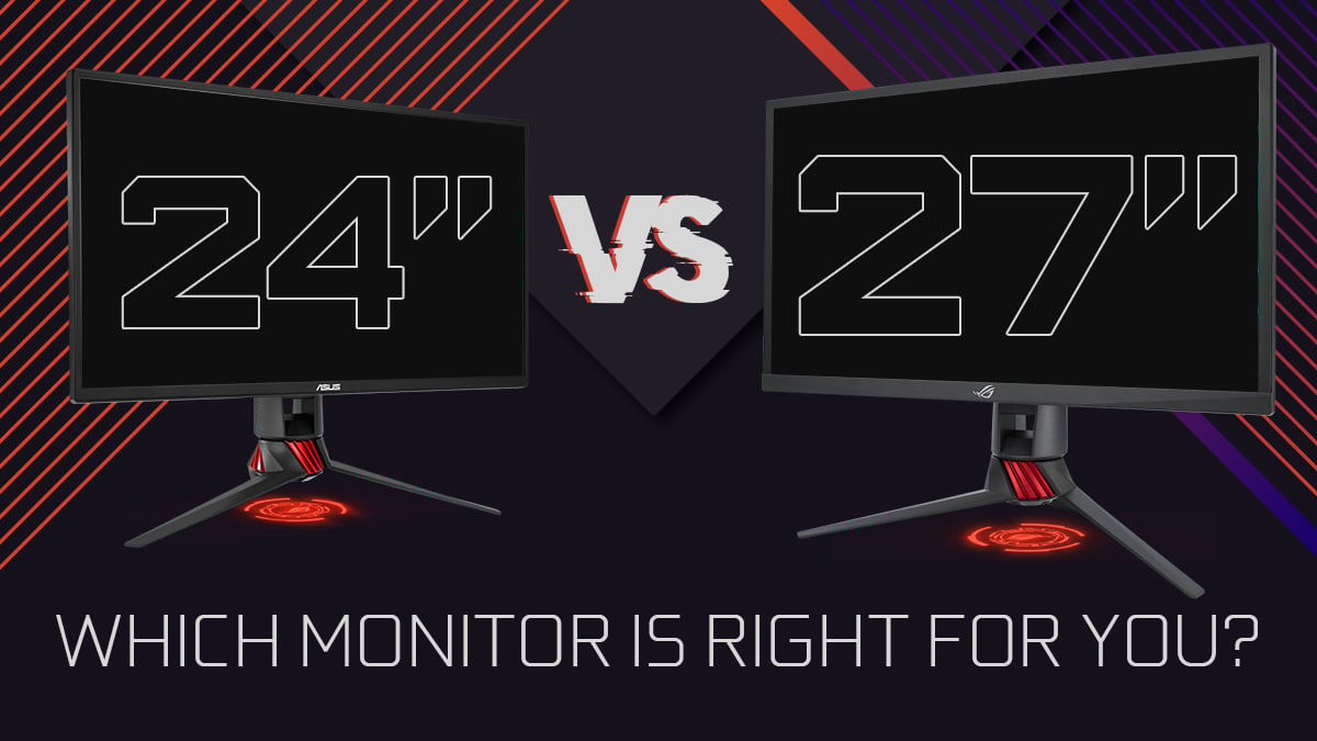 Real Size and Comparison of Gaming Monitors (32 vs 27 vs 24 inch Monitor) 