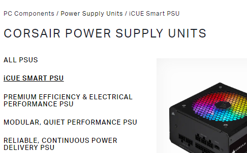 Corsair Power Supply Units