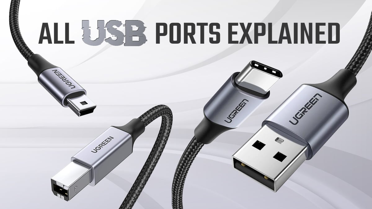 USB 2.0 USB-C till USB-A-kabel - 1 m