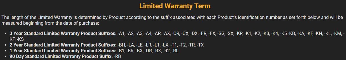 EVGA GPU Limited Warranty Term