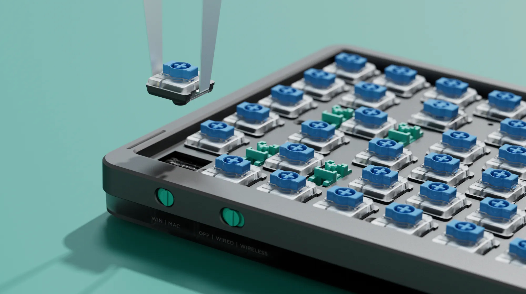 Low profile mechancial keyboard