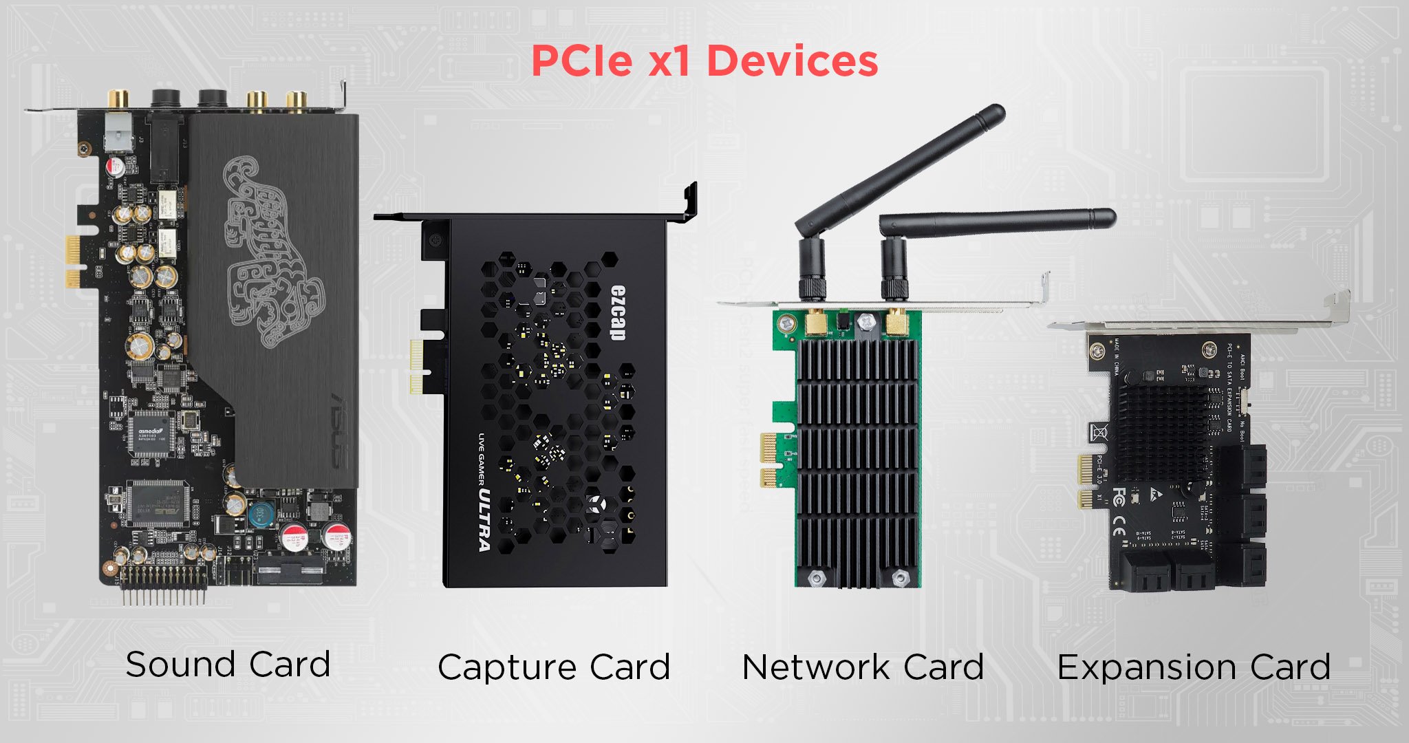 PCIe x1 Devices