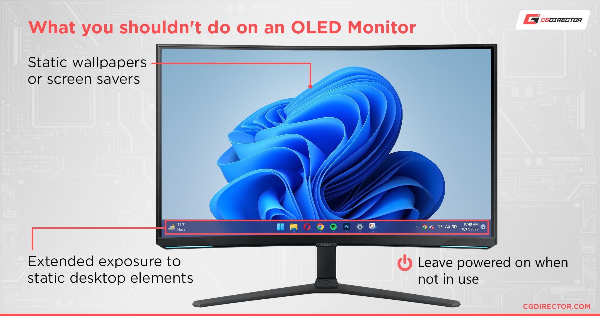 What you shouldn_t do on an OLED Monitor