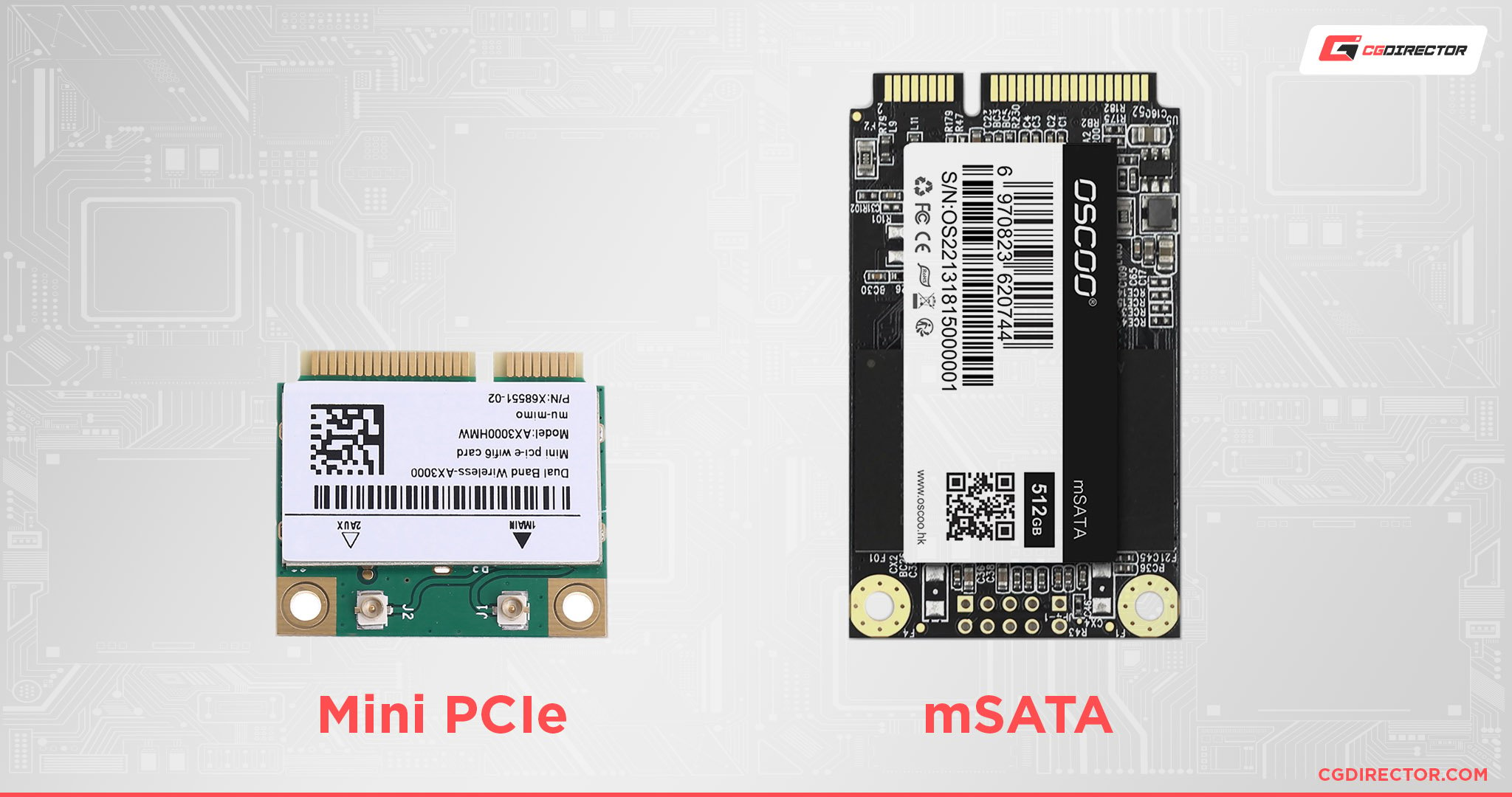 Mini PCIe vs mSATA form factor