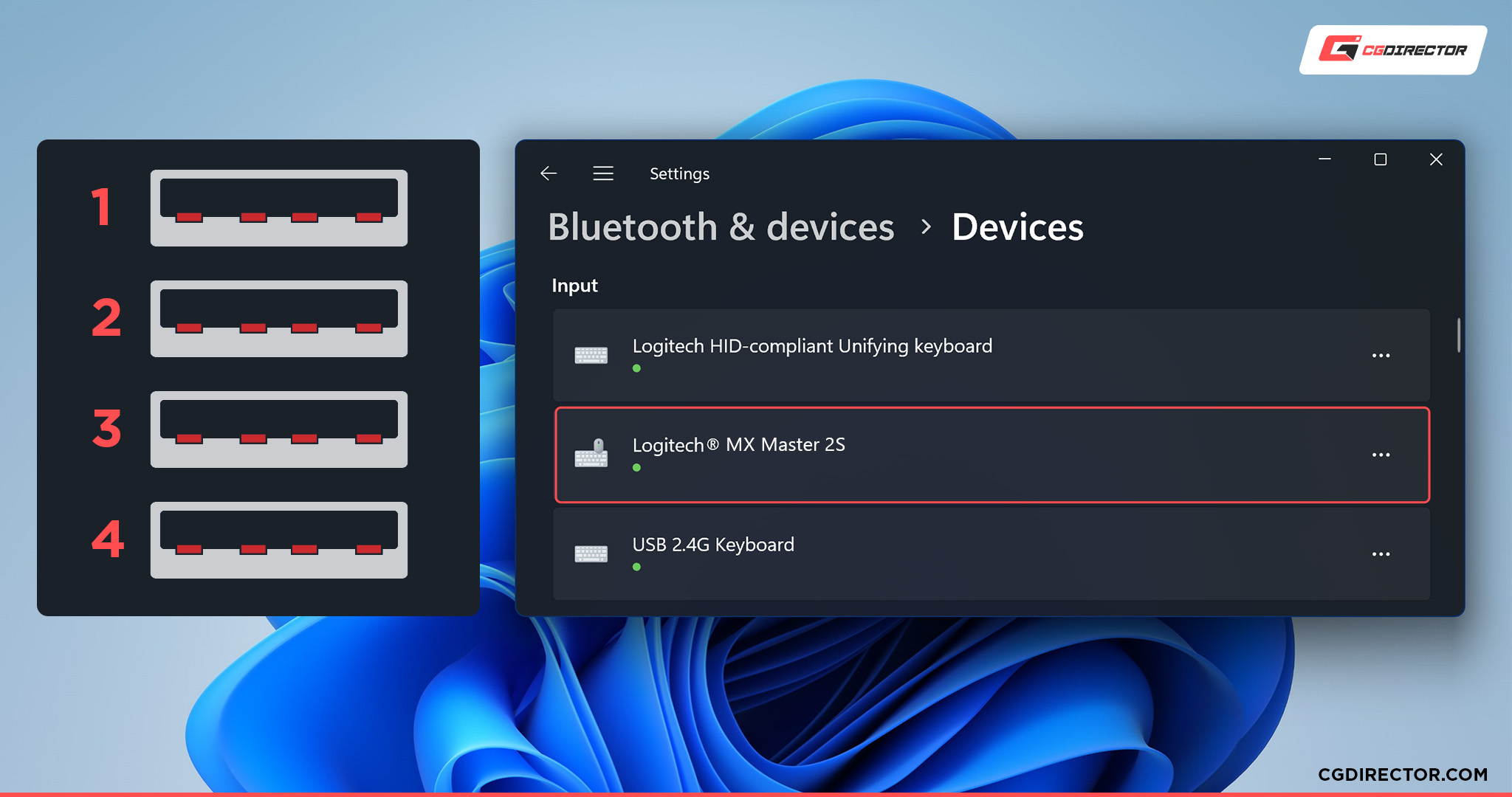 USB Ports for Mouse