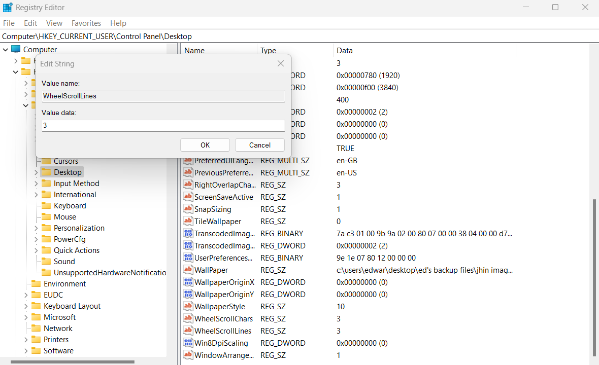 Registry Editor