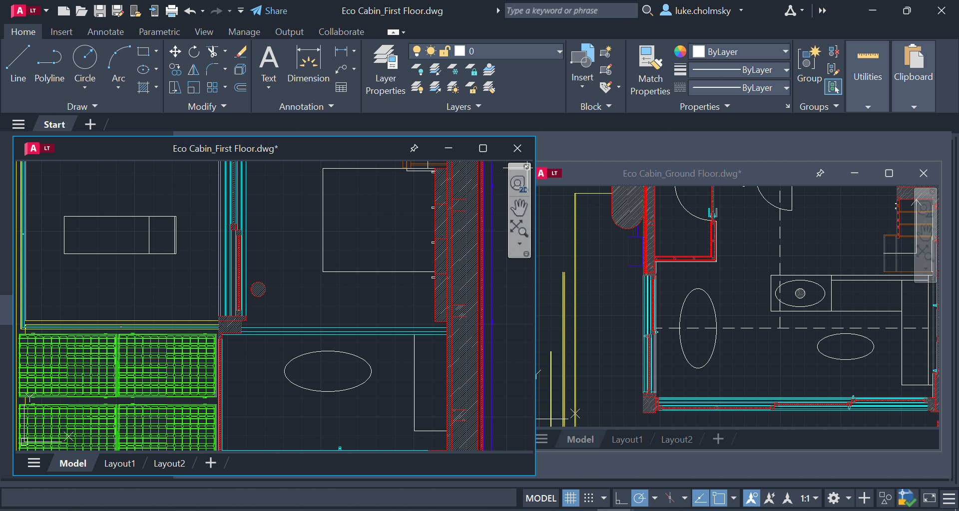 Visualización de AutoCAD