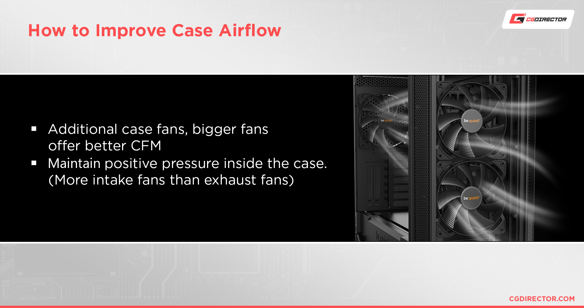 How to Improve Case Airflow
